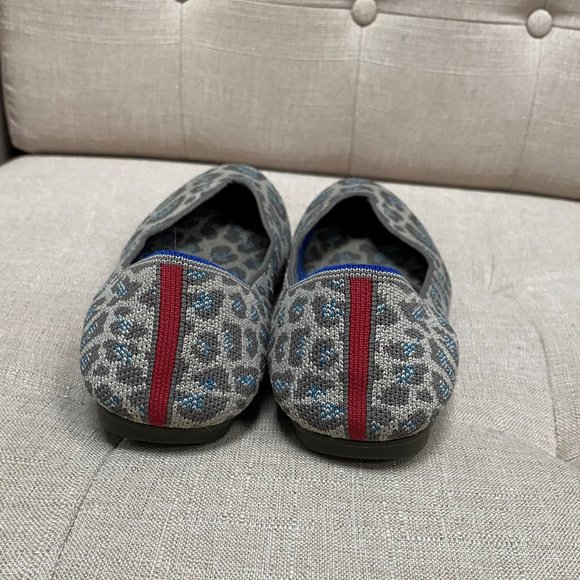 Rothy's Gray Blue Leopard Flat Size 9 (retired) - Picture 2 of 5